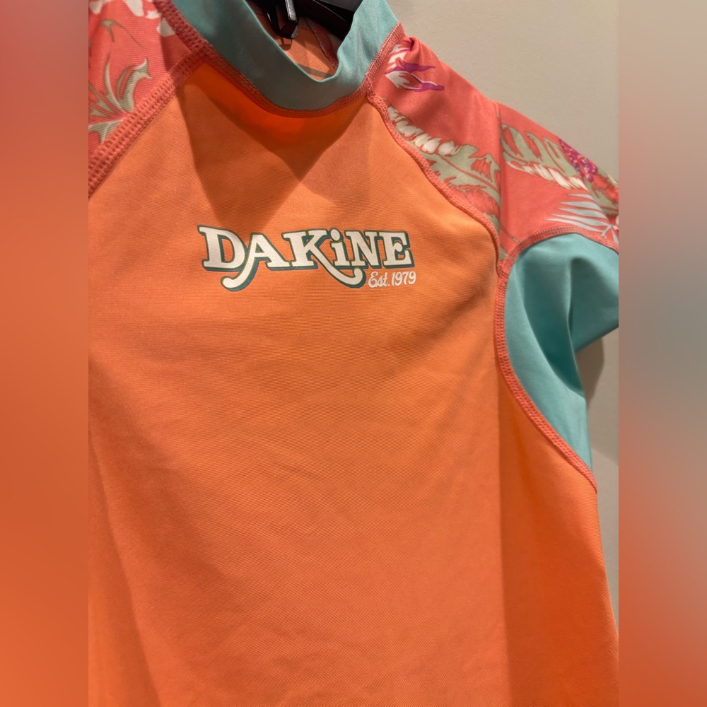 Dakine Kids' Coral and Aqua Long Sleeve Tee